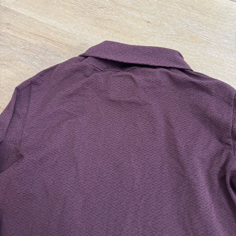 Athleta Maroon Patterned Turtleneck - image 5